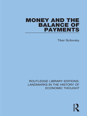 cover image of Money and the Balance of Payments